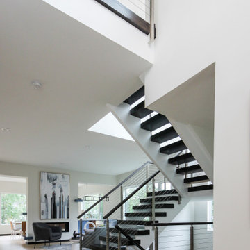 Project #70 | Open-Riser Staircase with Cable Railing