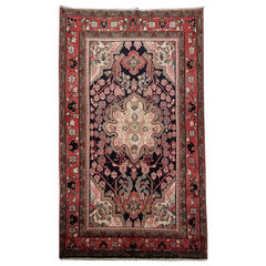 Southwestern Heriz Ziegler Jana Brown Beige Hand-Knotted Rug - 9'10'' x  13'11'' - Traditional - Area Rugs - by BAREENS DESIGNER RUGS