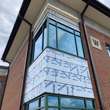 Commercial Brick Building Storefront Upgrade