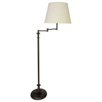 House of Troy RA301-OB Randolph Swing Arm Floor Lamp in Oil Rubbed Bronze