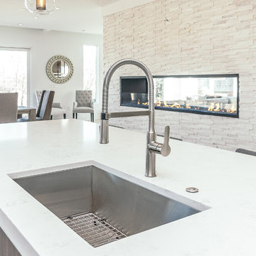 Modern Kitchen in Piper door style with Kona finish