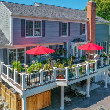 Gaithersburg, Md Custom Patio, Marvin, TimberTech Deck, CertainTeed Roof