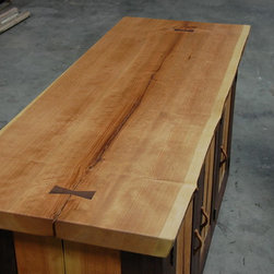 Office Cabinet in Cherry and Walnut - Desks And Hutches