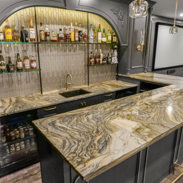 Lower-Level Basement Bar & Entertaining Space