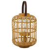 Bohemian Brown Bamboo Candle Lantern 562179