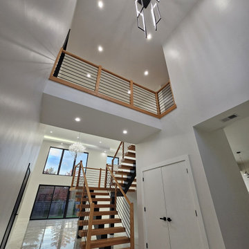 Project #143 | Floating Red Oak Staircase