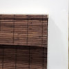 Cordless Cocoa Dockside Flatstick Bamboo Roman Shade, 48"x64"