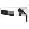 Caso Wall-Mounted Faucet, Chrome, Without pop-up drain