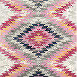 Rugs America - Cyprus Moroccan Tribal Super Soft Area Rug, Tribal Rose, 8' X 10' - Made from soft-touch polypropylene, the Paola area rug is a rousing accessory brimming with bold colors. From vivid magenta to sleek graphite, this power loomed piece is unforgettable. Its sophisticated look make it appropriate for a living room, while its ultra soft pile make it lush enough for a bedroom or den.