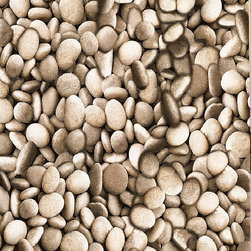Taupe Pebbles - Wallpaper