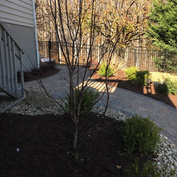 Concrete Paver Walkway & Fire Pit