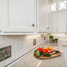 Kitchen with  decorative tiles