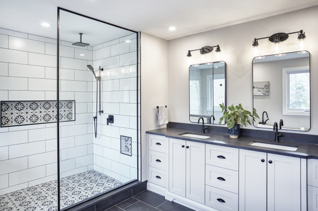 Transitional Bathroom by Brittany Leigh Designs