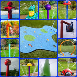 Splash Pad water play features - Baby And Kids