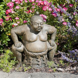 Sumo Wrestler - Garden Statues And Yard Art