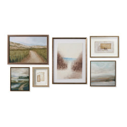 Sea Scrub Gallery Wall Set of Six - Artwork