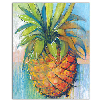 Tropical Pineapple 8x10 Canvas Wall Art