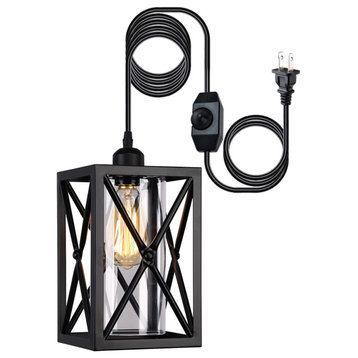 5 Light 2 Layer Black Chain Candle Chandelier