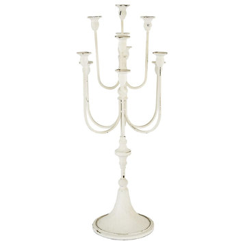 Donalt Candle or Candle Holder, Distressed White