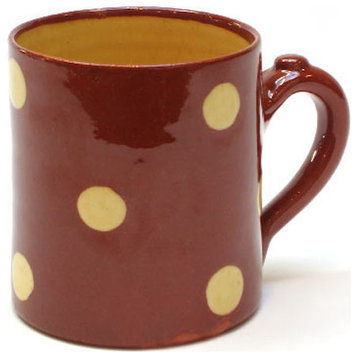 Polka-Dot Mug, Barn Red, Single Mug