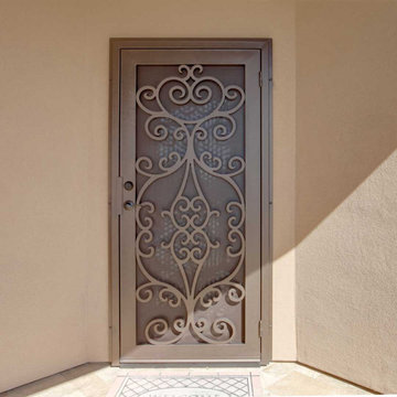 Bristol Plasma Cut Single Square Iron Security Door