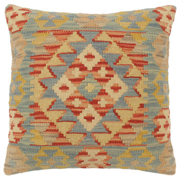 Tribal Turkish Shields Hand Woven Kilim Pillow