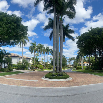 Before - Entry Signage Feature with Center Median