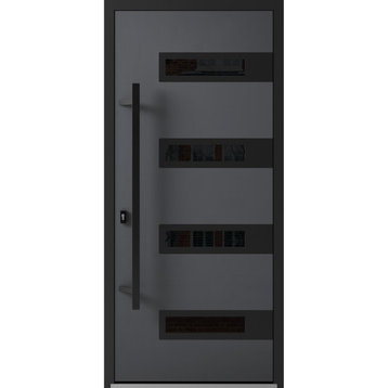 Exterior Prehung Steel Door Ronex 0131 Grey