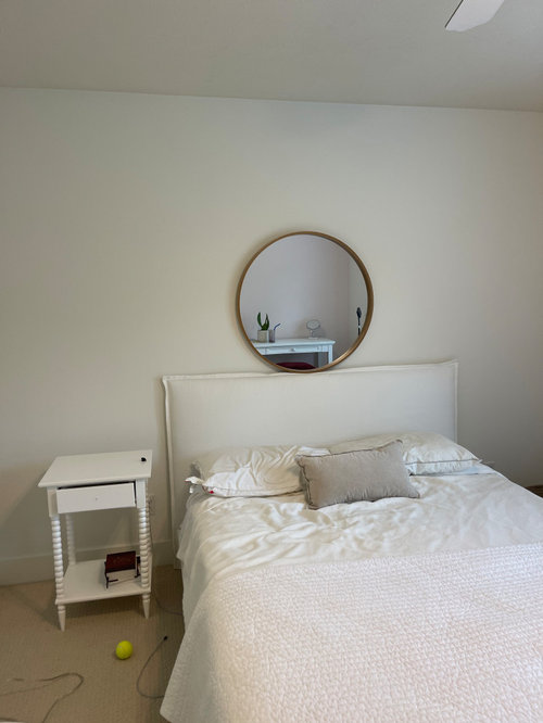 Ideas on what to do with this guest bedroom? I like a clean look.