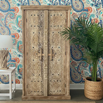 Antique Carved Armoires: Statement Pieces for Heritage Revival Interiors