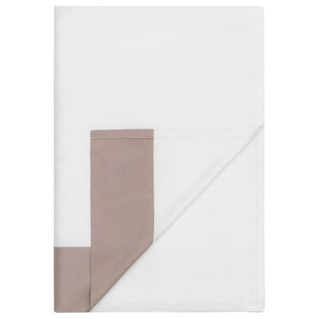 Eden White Flat Sheet Queen