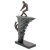 Industrial Gray Polystone Sculpture 58294