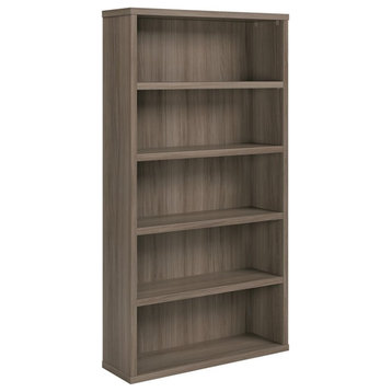 Sauder Affirm Engineered Wood 5-Shelf Bookcase in Hudson Elm/Brown