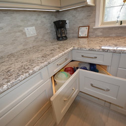 Modern  Grey Kitchen - Storage Cabinets