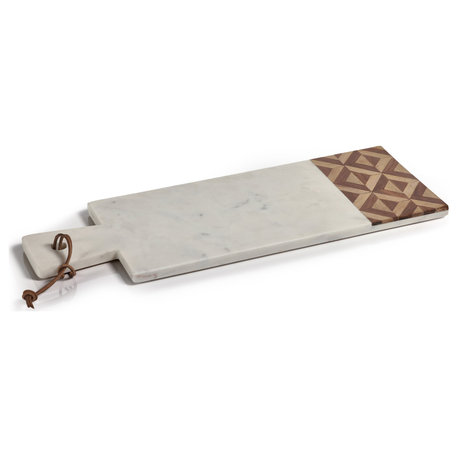 Viola Marble Wood Cheese Board