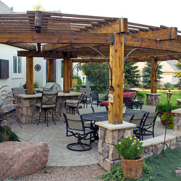 Rustic Pergola Patio - Severence, CO