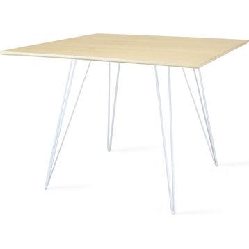 Williams Square Dining Table - White, Small, Maple