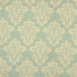 Phoebe Printed Medium-scale Damask Linen Custom Made Curtains - Curtains