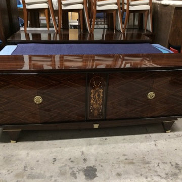 French Art Deco sideboard/ buffet Jules Leleu  after refinish .