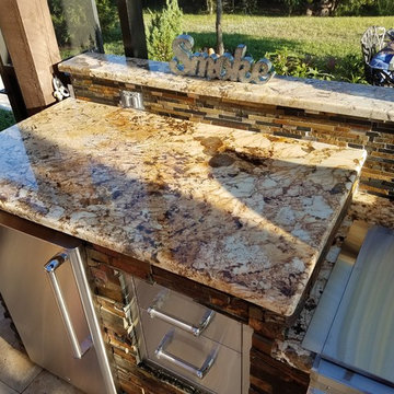 Stone Outdoor Kitchen Wesley Chapel