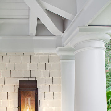 Kuhlman Pool House - Column & Cornice Detail