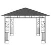 vidaXL Gazebo Outdoor Canopy Party Tent Patio Pavilion with Net Anthracite