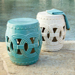 Interlocking Rings Stool - Accent And Garden Stools