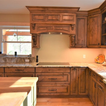Rustic Knotty Alder Kitchen