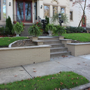 Front Yard Retaining Wall, Walkway, Landing and Step Refurbishment