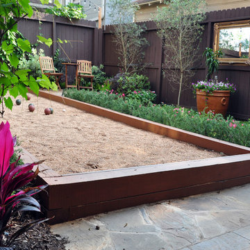 Bocce ball and food in Montrose