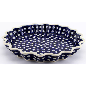 Polish Pottery Quiche Dish, Pattern Number: 42