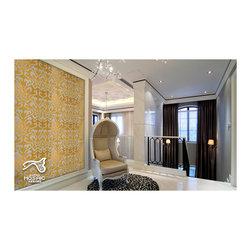 Interior wallpaper tile gold color - Products