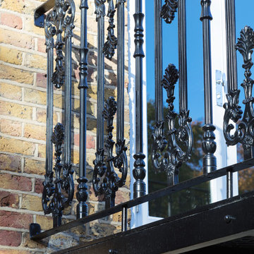 London Garden - Metal Balcony and Staircase