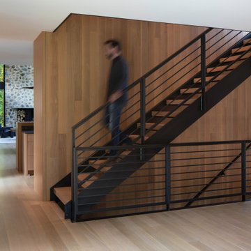 Modern Northwoods Residence Stair